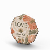 LOVE NEVER FAILS | キリスト教の結婚祝い フォトブロック (右)