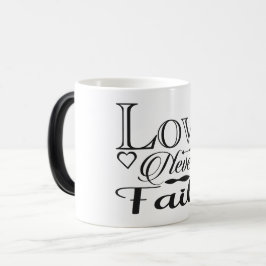 Love never fails モーフィングマグカップ
