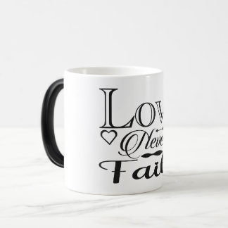 Love never fails モーフィングマグカップ