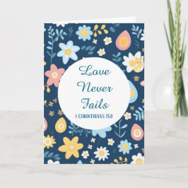 Love Never Fails Greeting Card カード