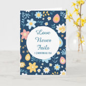 Love Never Fails Greeting Card カード (黄色い花)