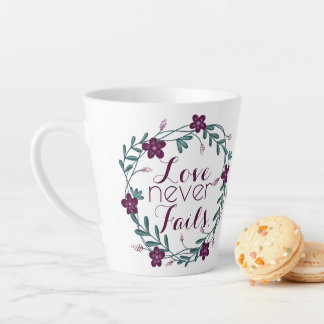 Love Never Fails Latte Mug カフェラテマグ