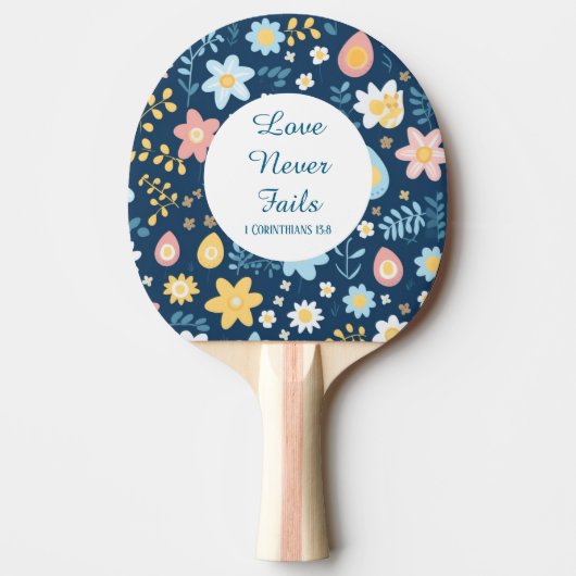 Love Never Fails Ping Pong Paddle 卓球ラケット (正面)