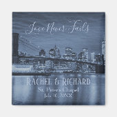 Love Never Fails Save the Date NYC Theme マグネット (正面)