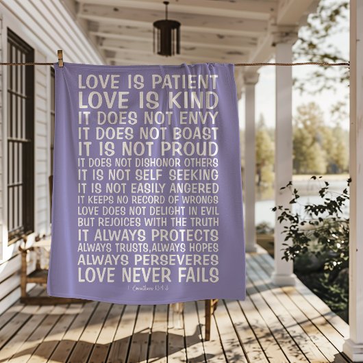 Love Never Fails Sherpa Blanket シェルパブランケット