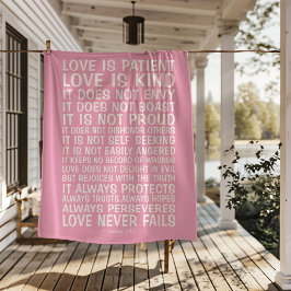 Love Never Fails Sherpa Blanket シェルパブランケット