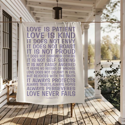 Love Never Fails Sherpa Blanket シェルパブランケット