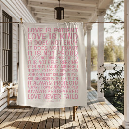 Love Never Fails Sherpa Blanket シェルパブランケット