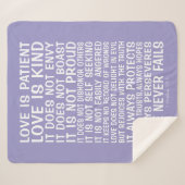 Love Never Fails Sherpa Blanket シェルパブランケット (正面(横))