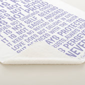 Love Never Fails Sherpa Blanket シェルパブランケット (3/4)