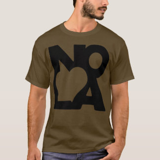 Love NOLA New Orleans American Jazz Blues Music Tシャツ