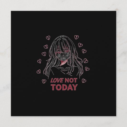 LOVE NOT TODAY 招待状 (正面)