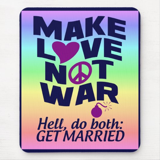Love Not Warモジュール マウスパッド (正面)
