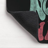 Love not War Groovy Peaceのサイン マウスパッド (コーナー)