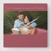 Love note スクエア壁時計 (正面)