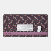 Love Note:音楽ファンのためのドードル名ピンク デスクマット (キーボード&マウス)