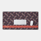 Love Note:音楽ファンの名前Redのためのドードル デスクマット (キーボード&マウス)