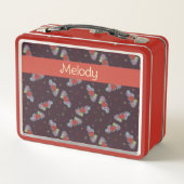 Love Note:音楽ファンの名前Redのためのドードル メタルランチボックス (裏面)