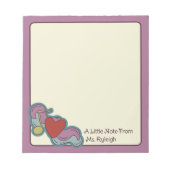 Love Note：音楽愛好家のためのドードルピンク ノートパッド (正面)