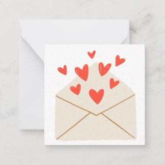 Love Notecard (空白の内部) ノートカード