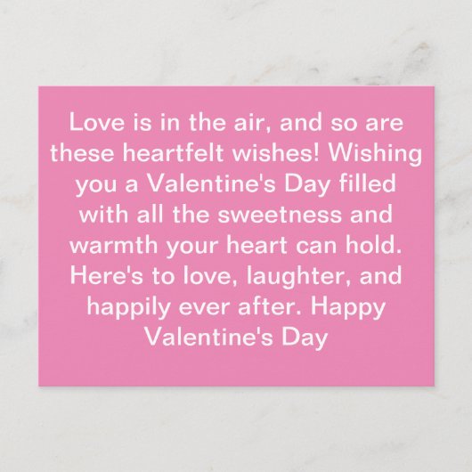 Love Notes：甘みを送る ポストカード (正面)