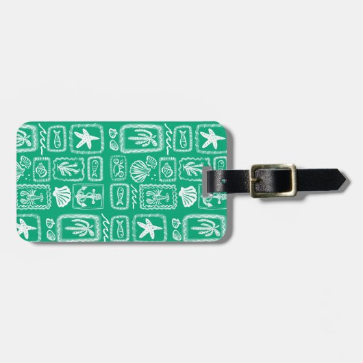 Love Notes from the Sea Seashell Ocean Beach  ラゲッジタグ (正面横)