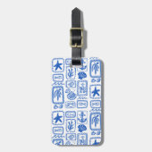 Love Notes from the Sea Seashell Ocean Beach  ラゲッジタグ (正面縦)