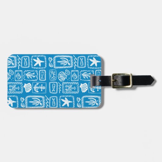 Love Notes from the Sea Seashell Ocean Beach  ラゲッジタグ (正面横)