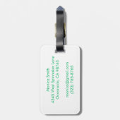 Love Notes from the Sea Seashell Ocean Beach  ラゲッジタグ (裏面縦)