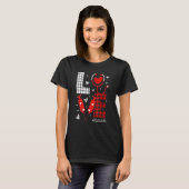 LOVE Nurse Life Buffalo Plaid Valentine Day Nursin Tシャツ (正面フル)