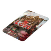 LOVE NYCバレンタインデイストアウィンドウハート標識 マグネット (左側)