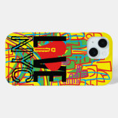 Love NYC Live In NYC iPhone Case Case-Mate iPhoneケース (裏面 (横))