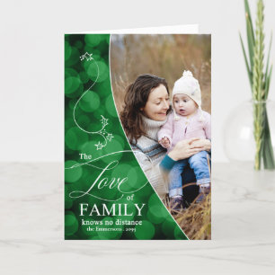 Love of Family Greenクリスマスフォト《写真》ぼけ味 シーズンカード