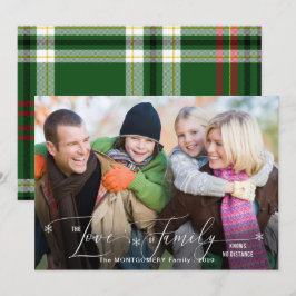 Love of Family Snowflakeタイポグラフィ写真 シーズンカード