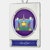 Love of God Banner Ornament シルバープレートバナーオーナメント (左)