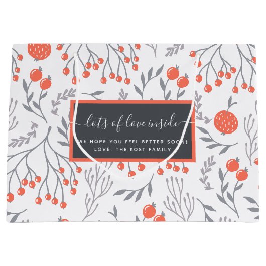 Love of Love Inside Get Well抱き枕 ラージペーパーバッグ (正面)