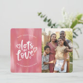 Love of Love Valentine's Day家族写真 サンキューカード (スタンド正面)