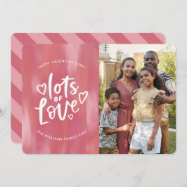 Love of Love Valentine's Day家族写真 サンキューカード