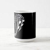 Love Of My Life白黒タイポグラフィデザイン コーヒーマグカップ (中央)