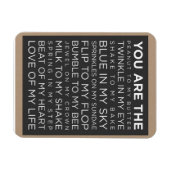 Love Of My Life 3"x4"フォトマグネット マグネット (横)