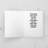 「LOVE OF MY LIFE* CARD」に「HAPPY ANNIVERSY」 カード (内部)