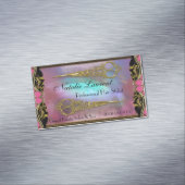 Love of Pink Double Hasshuss フランスの Chic IV マグネット名刺 (インサイチュ)