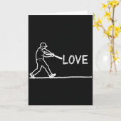 Love Of The Game Baseball Art Card カード (黄色い花)