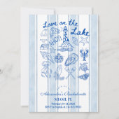 Love on the Lake Bachelorette 招待状 (正面)