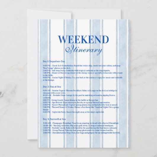 Love on the Lake Bachelorette Bash 招待状 (裏面)