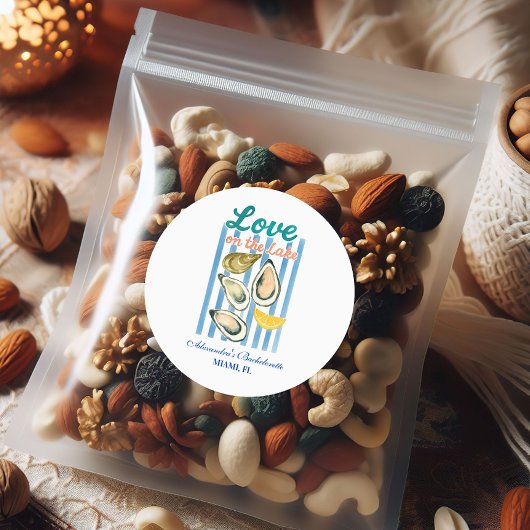 Love on the Lake Bachelorette Getaway ラウンドシール