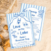 Love On The Lake Bachelorette Party 招待状