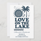 Love on the Lake Bachelorette Weekend 招待状 (正面)