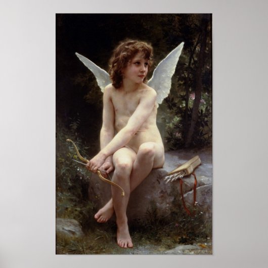 Love on the Lookout by William Bouguerau ポスター (正面)