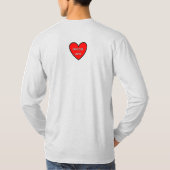 LOVE ONE ANOTHER メンズ 長袖Tシャツ Tシャツ (裏面)